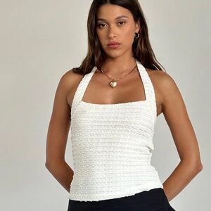 Motel Rocks Maggha cream lace layer top size medium NWT
